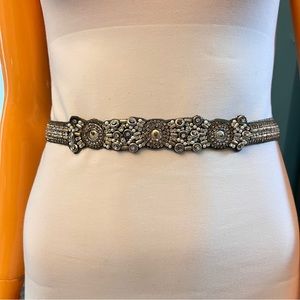 ANTHRO x DEEPA GURNANI Rhinestone and Bead Embellished Belt
